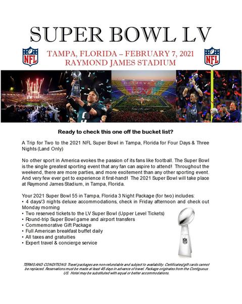 Experience the excitement of the Super Bowl and enjoy 3 nights in