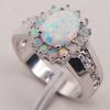 Elegant White Opal  Ring //100