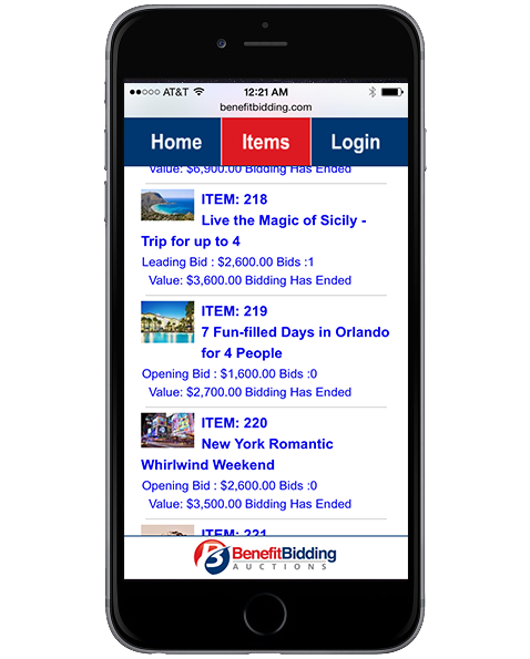 Mobile Bidding on Your Mobile Device