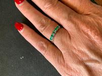 5 Stone Emerald Anniversary Ring 202//152
