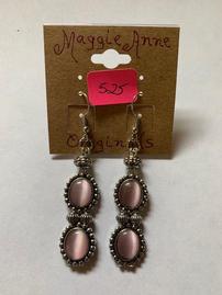 Maggie Anne Originals - Earrings with Lavender Beads 202//269
