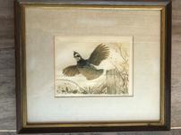 Framed Northern Bobwhite Painting from The Estate of Terry Hershey 202//151