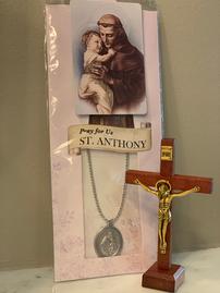 St. Anthony Silver Pendant & Cross #1 202//269