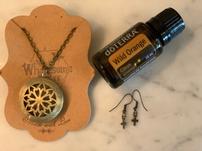 Diffuser Necklace and Wild Orange Essential Oil 202//151