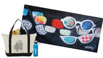 Beach Bundle:Tote Bag, Towel, Water Bottle, + AmEx Gift Card 202//114