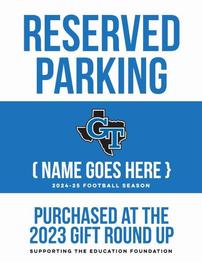 RESERVED PARKING SPOT AT FOOTBALL 24 202//262