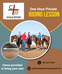 One riding lesson 202//242