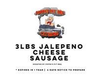 3lbs Jalepeno Cheese Sausage 202//156