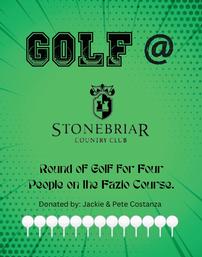 Stonebriar CC Fazio Course Round of Golf for 4 202//257