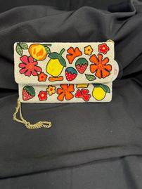 Beaded Fruit and Flowers Purse 202//269