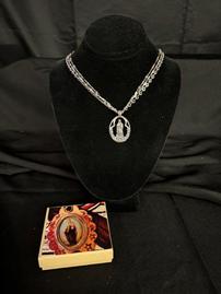 Our Lady of Guadalupe Sterling 3 Chain Necklace 202//269