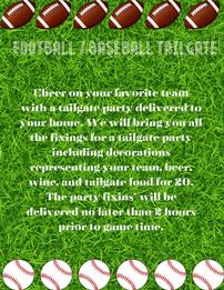 Football/Baseball Tailgate for 20 202//261