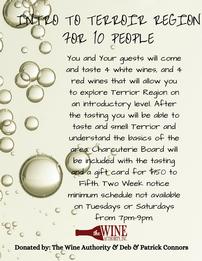 Intro to Terroir Region Wines for 10 202//261