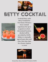 Betty Cocktail for 12 in Your Home 202//261