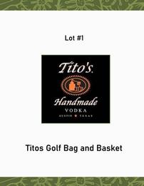 Tito's Golf Bag & Basket 202//261