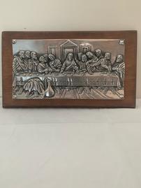 Pewter Last Supper Wall Plaque 202//269