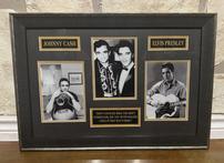 Framed print of Johnny Cash and Elvis Presley 202//147