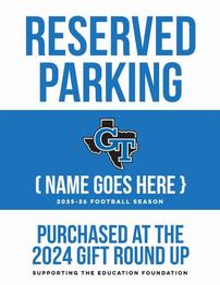 Gunter Football Reserved Parking 202//262