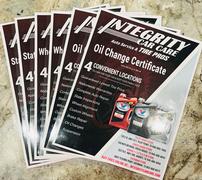 Integrity Car Care Service Certificates 202//180